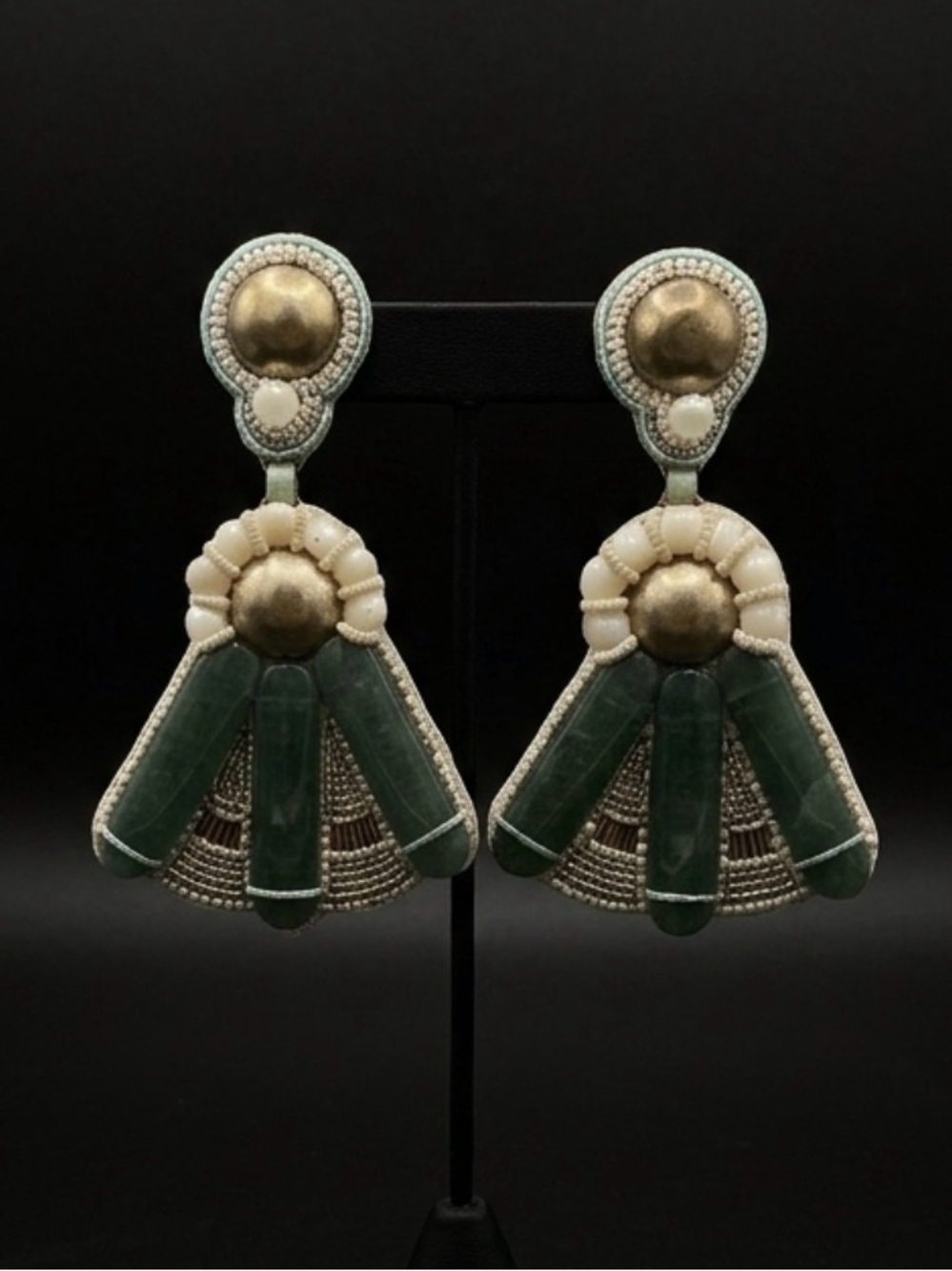 #78 Ranjana Khan Statement Drop Earrings